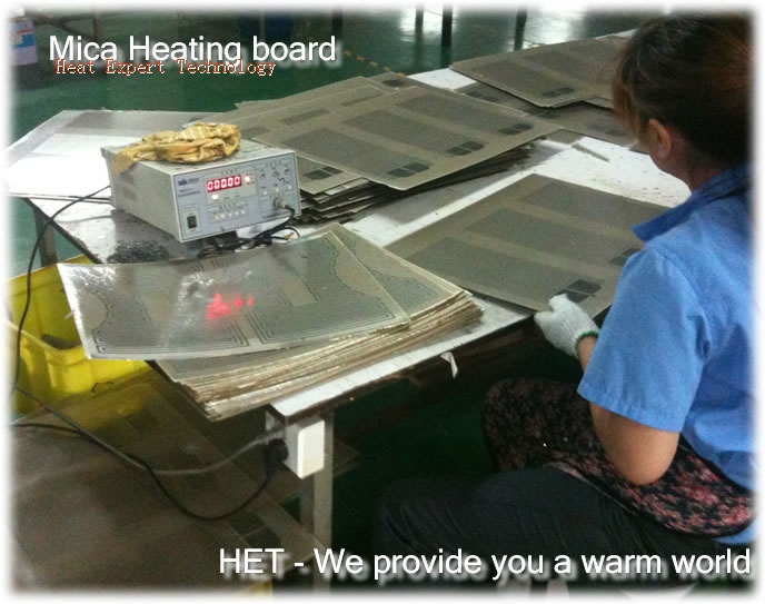 Mica heating element for room heater