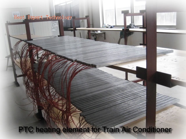 PTC heating element for train air conditioner