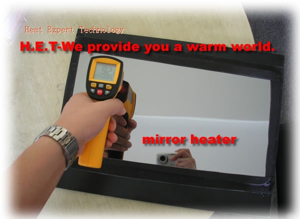high temperature toughened mirror heater