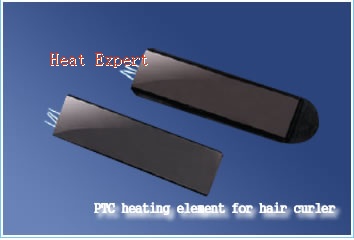 PTC heating element for hair curler