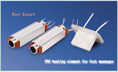 PTC heating element for foot massager