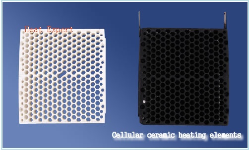 Cellular ceramic heating elements